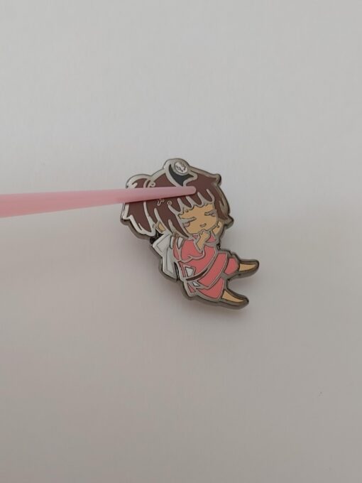 Spirited Away Chibi Chihiro and No-Face Ghibli Cute Anime Enamel Pin Badge (new) - Image 2