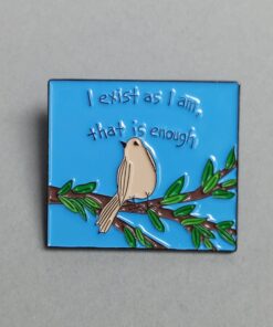I exist as I am, that is enough Walt Whitman Song of Myself Enamel Pin Lapel Pin Badge (new)