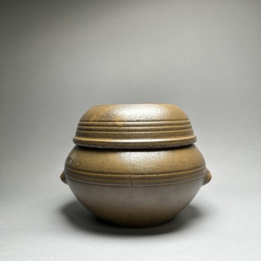 Korean Earthenware Onggi Storage or Fermentation Jar for Grains, Rice, Kimchi, Salt -- Hand Made (Extra Large Size)
