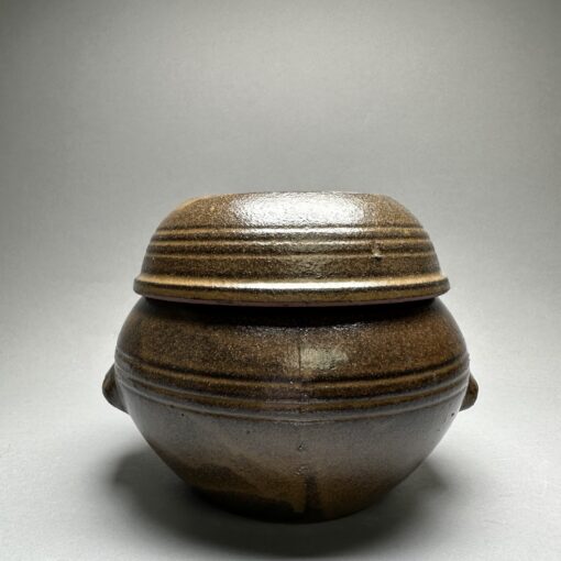 Korean Earthenware Onggi Storage or Fermentation Jar for Grains, Rice, Kimchi, Salt -- Hand Made (Large Size) - Image 4